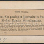 cca 1890 India, feliratozott vintage sztereó fotó, 8,5x17,5 cm - Image 2