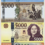 2018. 'Soros pénz' 1000Ft + 2000Ft + 5000Ft + 20.000Ft fantázia bankjegy T:I