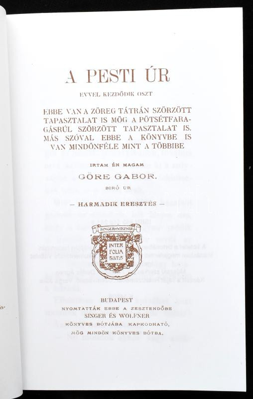 Gárdonyi Géza: Göre Gábor Bíró úr Könyvei sorozat 9 kötete. Bp., én., KÖZDOK. Reprint. Kiadói papírkötés. - Image 2