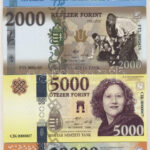 2018. 'Soros pénz' 1000Ft + 2000Ft + 5000Ft + 20.000Ft fantázia bankjegy T:I