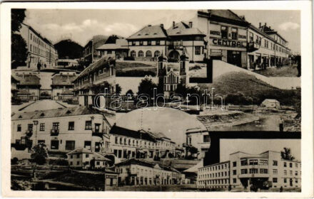 1941 Huszt, Chust, Khust; Orosz ortodox templom, Központi szálloda / Russian Orthodox church, hotel