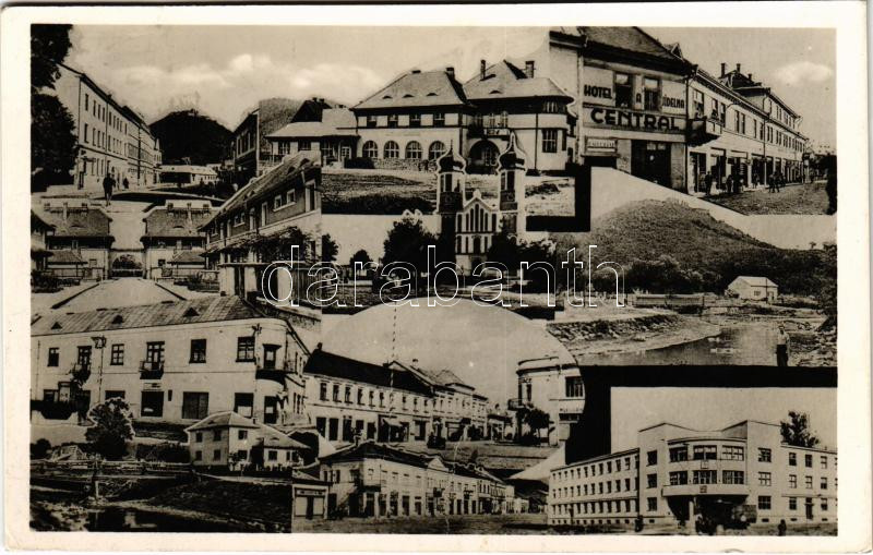 1941 Huszt, Chust, Khust; Orosz ortodox templom, Központi szálloda / Russian Orthodox church, hotel
