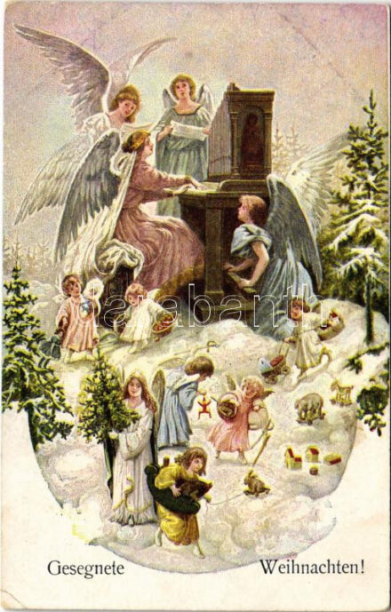 Gesegnete Weihnachten! / Karácsonyi üdvözlet / Christmas greeting. K. Ph. W. II. 1048. (EK)