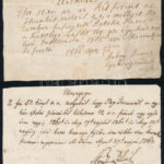 1859-1866 3 db nyugta-ellennyugta egyházi adókról, magyar nyelven, kisebb szakadásokkal,