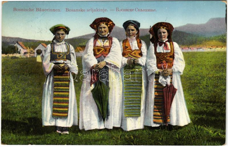 Bosnische Bäuerinnen / Bosanske seljakinje / Bosnian folklore