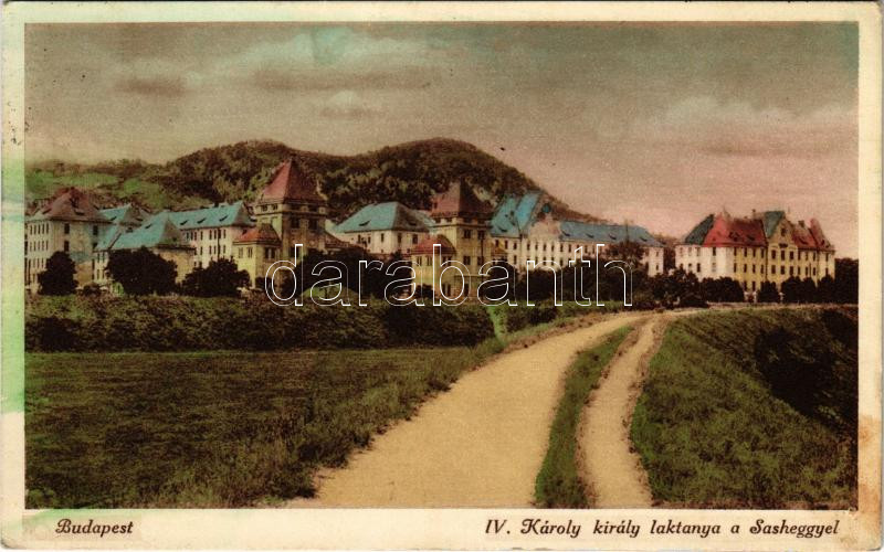 1936 Budapest XI. Sashegy, IV. Károly király laktanya (lyuk / pinhole)