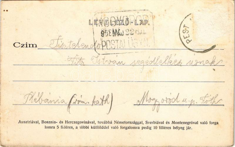 1908 Budapest II. Máriaremete, Mária-Remete; Új templom (Rb) - Image 2