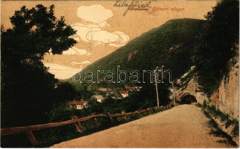 1923 Miskolc, Hámori alagút. László és Schiffer kiadása (fa)