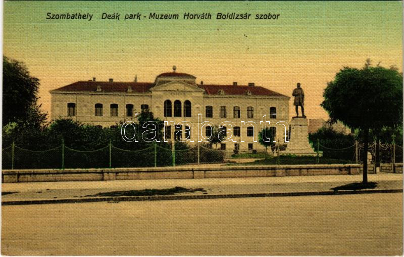 Szombathely, Deák park, Múzeum, Horváth Boldizsár szobor. L&P 2859. (EK)