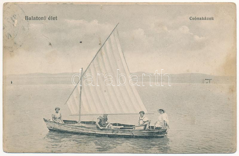 1917 Balaton, Csónakázók (b)