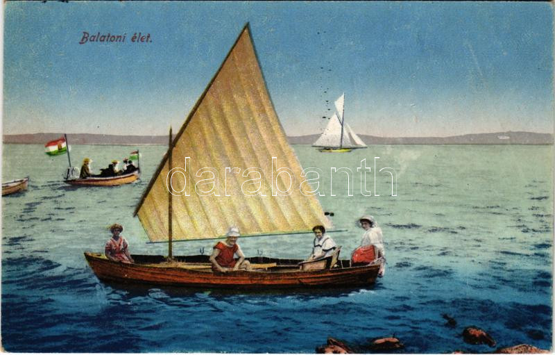 1922 Balaton, Csónakázók (b)
