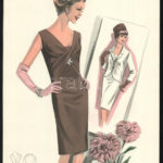 cca 1950 3 db Wemo Modes Internationales vintage divatkép, ofszet nyomat, papír,32x21,5 cm