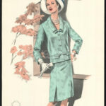 cca 1950 3 db Wemo Modes Internationales vintage divatkép, ofszet nyomat, papír,32x21,5 cm - Image 3