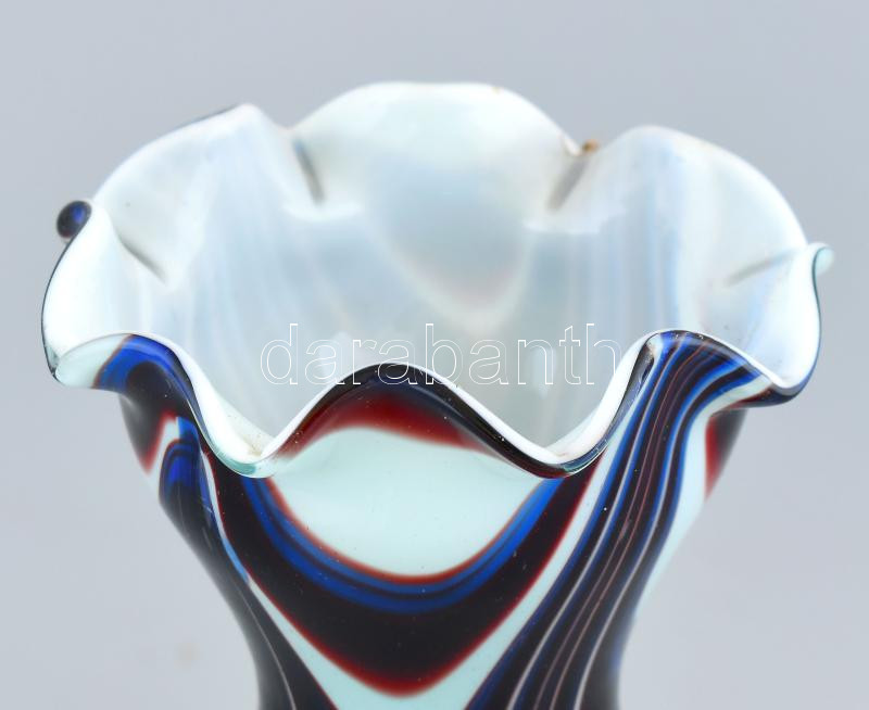 Murano fodros üveg váza, jelzés nélkül, hibátlan, m: 34 cm - Image 2