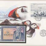 Izland 1961. 10K borítékon grönlandi bélyeggel, bélyegzéssel T:I Iceland 1961. 10 Kronur in envelope with Greenlandic stamp and cancellation C:UNC