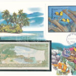 Maldív-szigetek 1983. 2R felbélyegzett borítékban, bélyegzéssel T:I Maldives 1983. 2 Rufiyaa in envelope with stamp and cancellation C:UNC