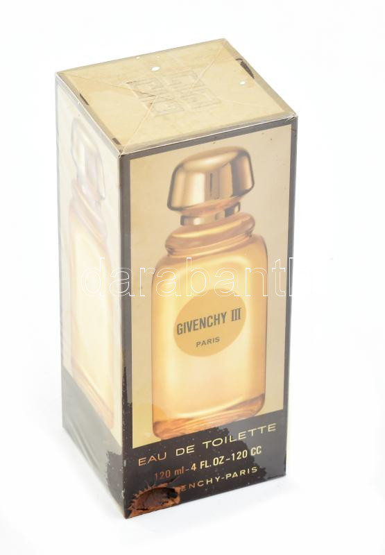 Givenchy III. 1980 körül, Eau de Toilette ,,parfüm', originál sérült dobozban, 120ml