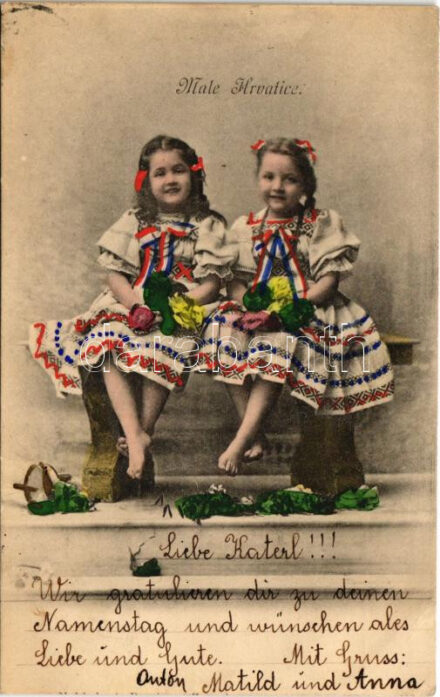 1903 Male Hrvatice / Croatian folklore, traditional costumes (EK)