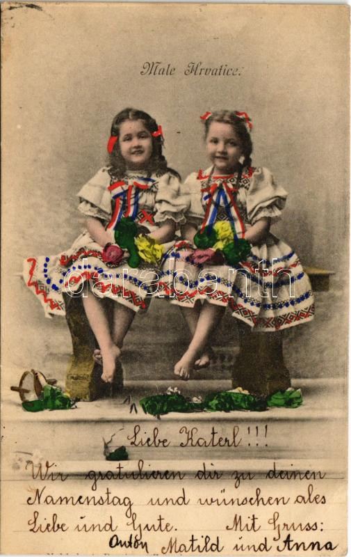 1903 Male Hrvatice / Croatian folklore, traditional costumes (EK)