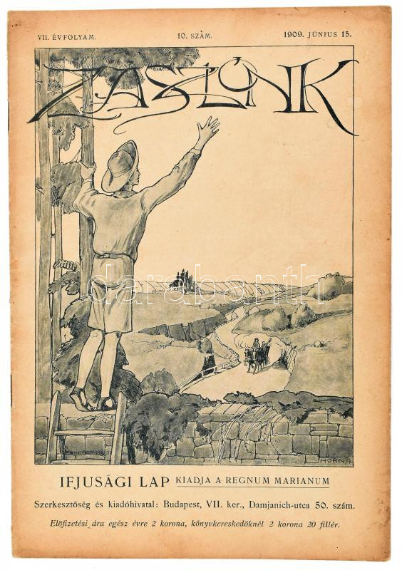 cca 1903-1910 A Zászlónk c. ifjúsági lap kb 20 száma vegyes állapotban - Image 2
