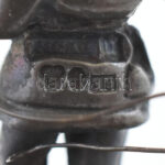 Svéd ezüst figura, nagy kövön, jelzett, m: 3,5 cm, teljes m: 7 cm - Image 4
