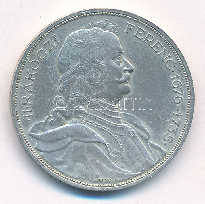 1935. 2P Ag 'Rákóczi' T:1- patina Adamo P7.2