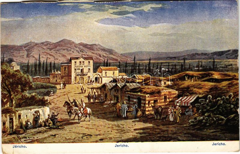 1910 Jericho, Jordan Hotel. Serie 774. Palästina No. 31. s: F. Perlberg (EK)