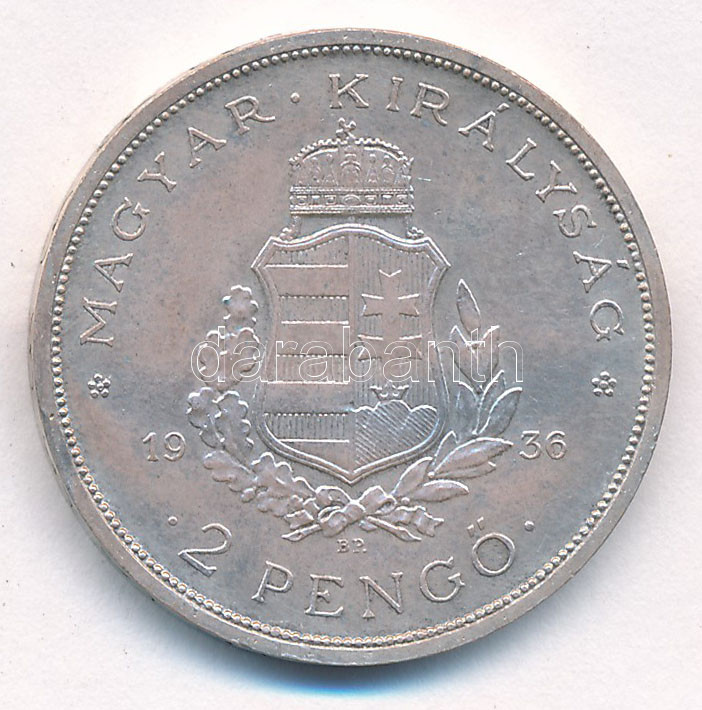1936. 2P Ag 'Liszt Ferenc' T:2 Adamo P7.2 - Image 2