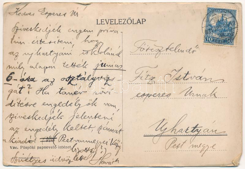 1931 Vác, Püspöki papnevelő intézet (EB) - Image 2