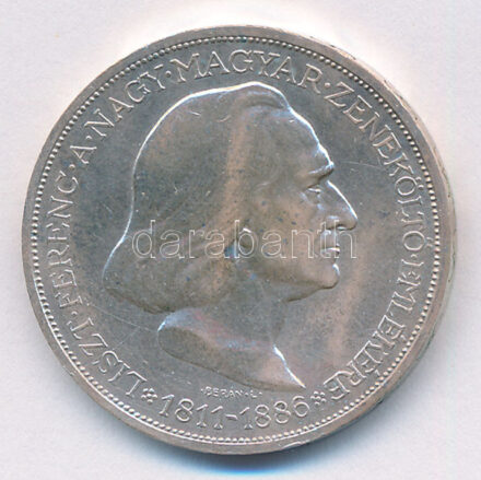 1936. 2P Ag 'Liszt' T:2 patina, apró ph Adamo P7.3