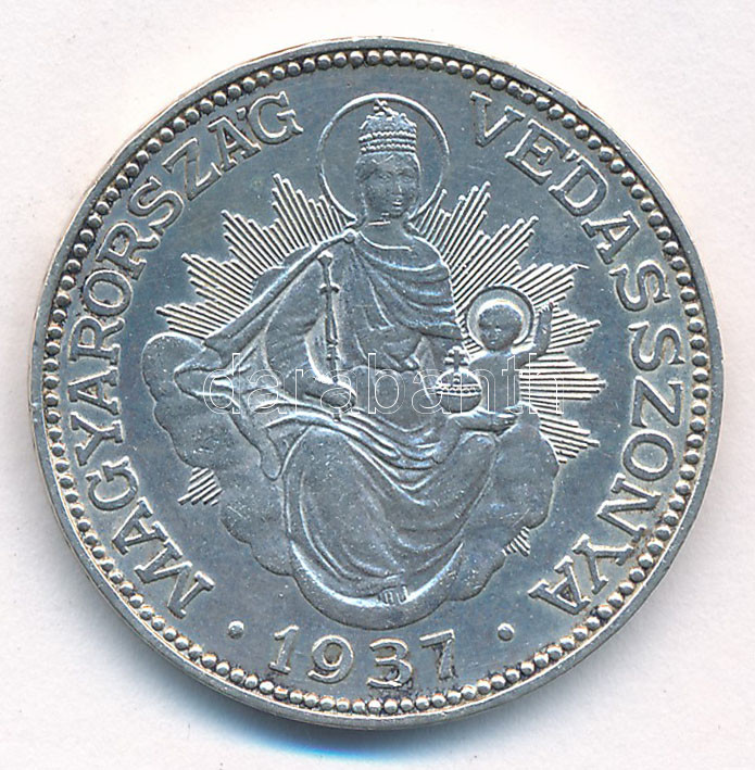 1937. 2P Ag 'Madonna' T:1 Adamo P7