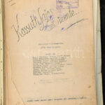 1945 Valgai hadifogolytáborban előadott színmű kéziratok 3 db Bognár Lajostól. Gépiratként