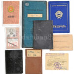 cca 1920-1980 9 db igazolvány, útlevél, értesítő