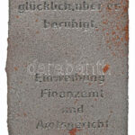 1978 Geld macht nicht glücklich, aber er berühigt. Öntödei kemencét ábrázoló fém öntvény 11x7 cm - Image 2