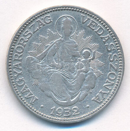 1932. 2P Ag 'Madonna' T:3 Adamo P7