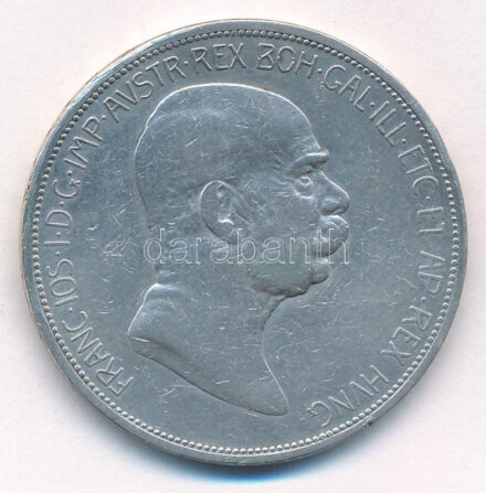 Ausztria 1908. 5K Ag 'Ferenc József - Jubileum' T:2- Austria 1908. 5 Corona Ag 'Franz Joseph - Jubilee' C:VF Krause KM# 2809