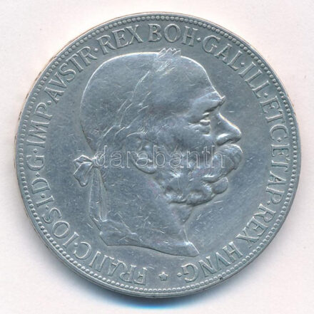 1907. 5K Ag 'Ferenc József' T:2- Adamo K7