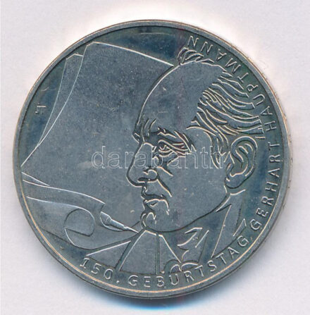 Németország 2012J 10E Cu-Ni 'Gerhart Hauptmann' T:1- Germany 2012J 10 Euro Cu-Ni 'Gerhart Hauptmann' C:AU