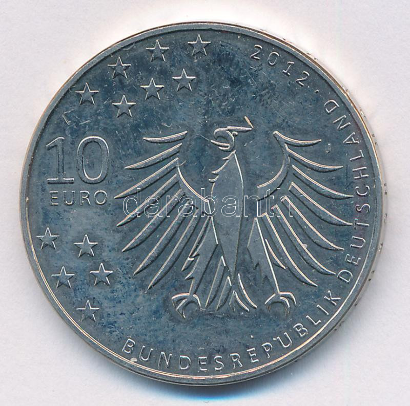 Németország 2012J 10E Cu-Ni 'Gerhart Hauptmann' T:1- Germany 2012J 10 Euro Cu-Ni 'Gerhart Hauptmann' C:AU - Image 2