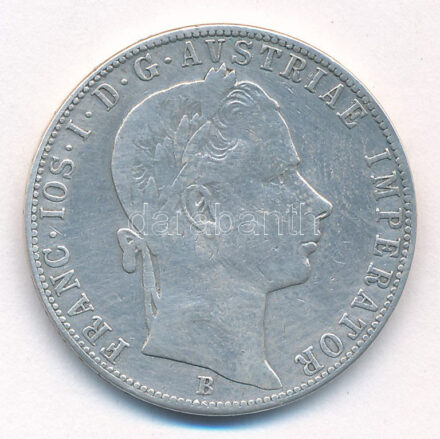 1859B 1Fl Ag 'Ferenc József' T:2,2- Hungary 1859B 1 Florin Ag 'Franz Joseph' C:XF,VF Adamo M14