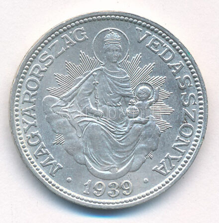 1939. 2P Ag 'Madonna' T:1- Adamo P7