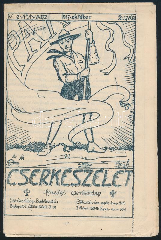 1917-1918 A Cserkészélet 4 db száma - Image 4