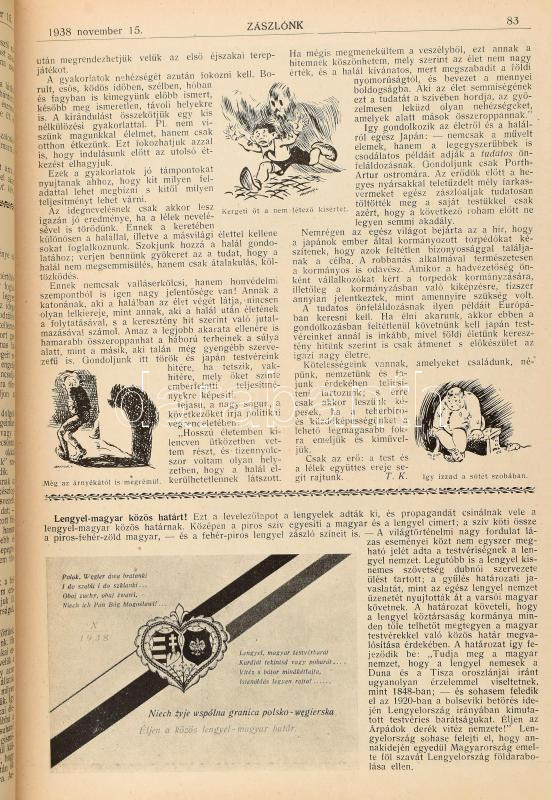 1938-1939 Zászlónk XXXVII. évfolyama - Image 3