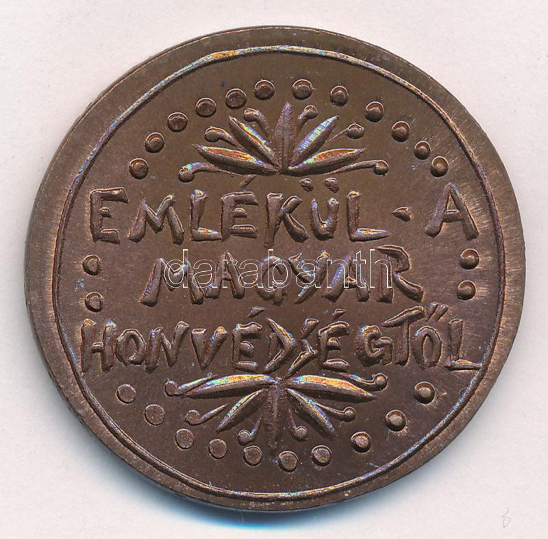 ifj. Szlávics László (1959-) 'Kossuth Lajos / Emlékül a magyar honvédségtől' kétoldalas Cu emlékérem (38mm) T:1,1- - Image 2
