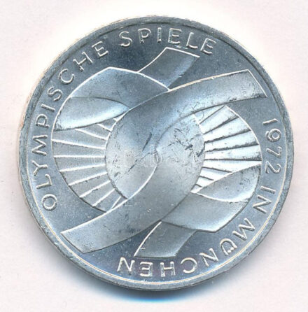 Német Szövetségi Köztársaság 1972J 10M Ag 'Olimpia-München' T:2- FRG 1972J 10 Mark Ag 'Olympic Games Munich' C:VF Krause KM# 131