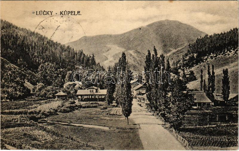 1924 Lucski-fürdő, Lúcky Kúpele (Liptó); látkép. Pavel Sochán kiadása / spa, general view