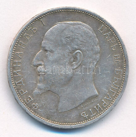 Bulgária 1913. 2L Ag 'I. Ferdinánd' T:2, patina, Bulgaria 1913. 2 Leva Ag 'Ferdinand I' C:XF, patina, Krause KM#32