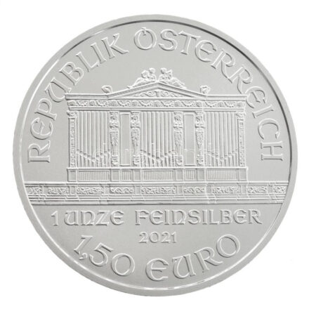 Ausztria 2021. 1,5E Ag 'Bécsi Filharmonikusok' kapszulában T:BU Austria 2021. 1,5 Euro Ag 'Wiener Philharmoniker' in capsule C:BU Krause KM# 3159