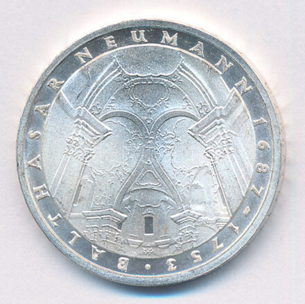 Német Szövetségi Köztársaság 1978F 5M Ag 'Baltazár Neumann halálának 225. évfordulója' T:1- Federal Republic Germany 1978F 5 Mark Ag '225th Anniversary - Death of Balthasar Neumann' C:AU Krause KM#148