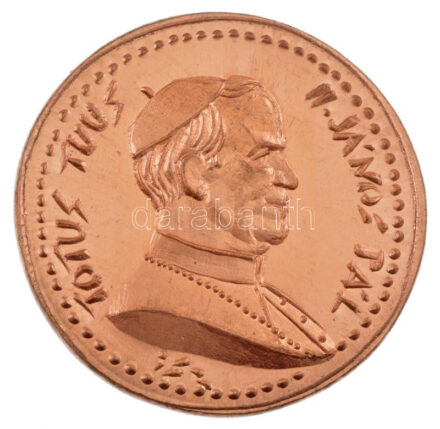 ifj. Szlávics László (1959-) 1991. 'Totus tuus - II. János Pál / A pápa magyarországi látogatása emlékére - 1991' ezüstözött bronz emlékérem (51mm) T:1